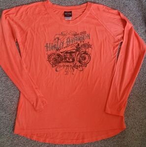 TEMECULA VALLEY Harley-Davidson Neon Orange Graphic Tee PLUS 3X